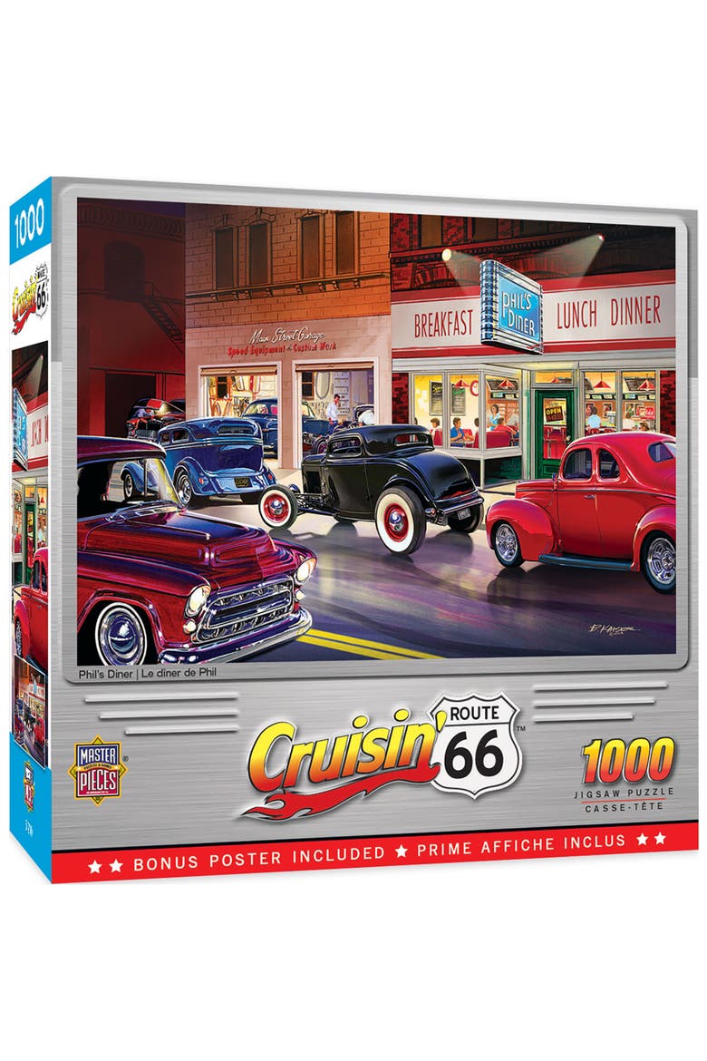 Phil's Diner 1000 Piece Jigsaw Puzzle, Main, color, Multicolor