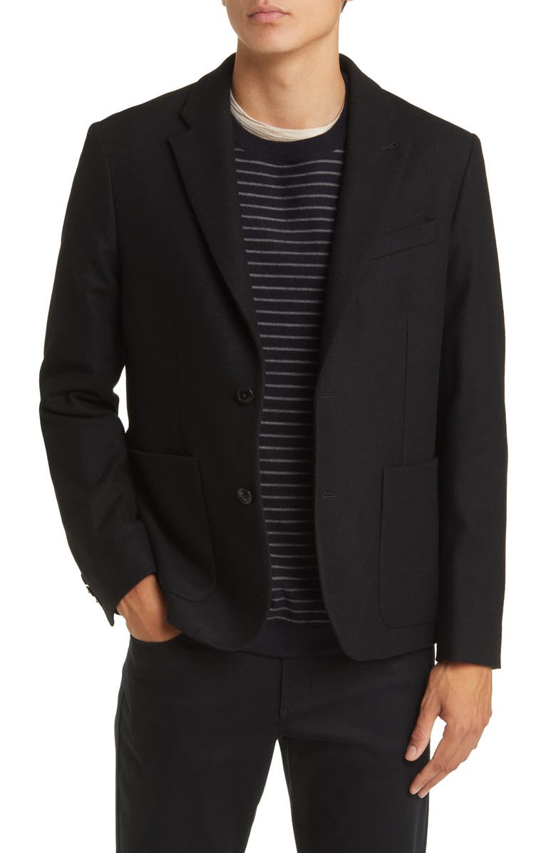 Ted Baker London Yarm Slim Fit Virgin Wool Flannel Blend Blazer, Main, color, 