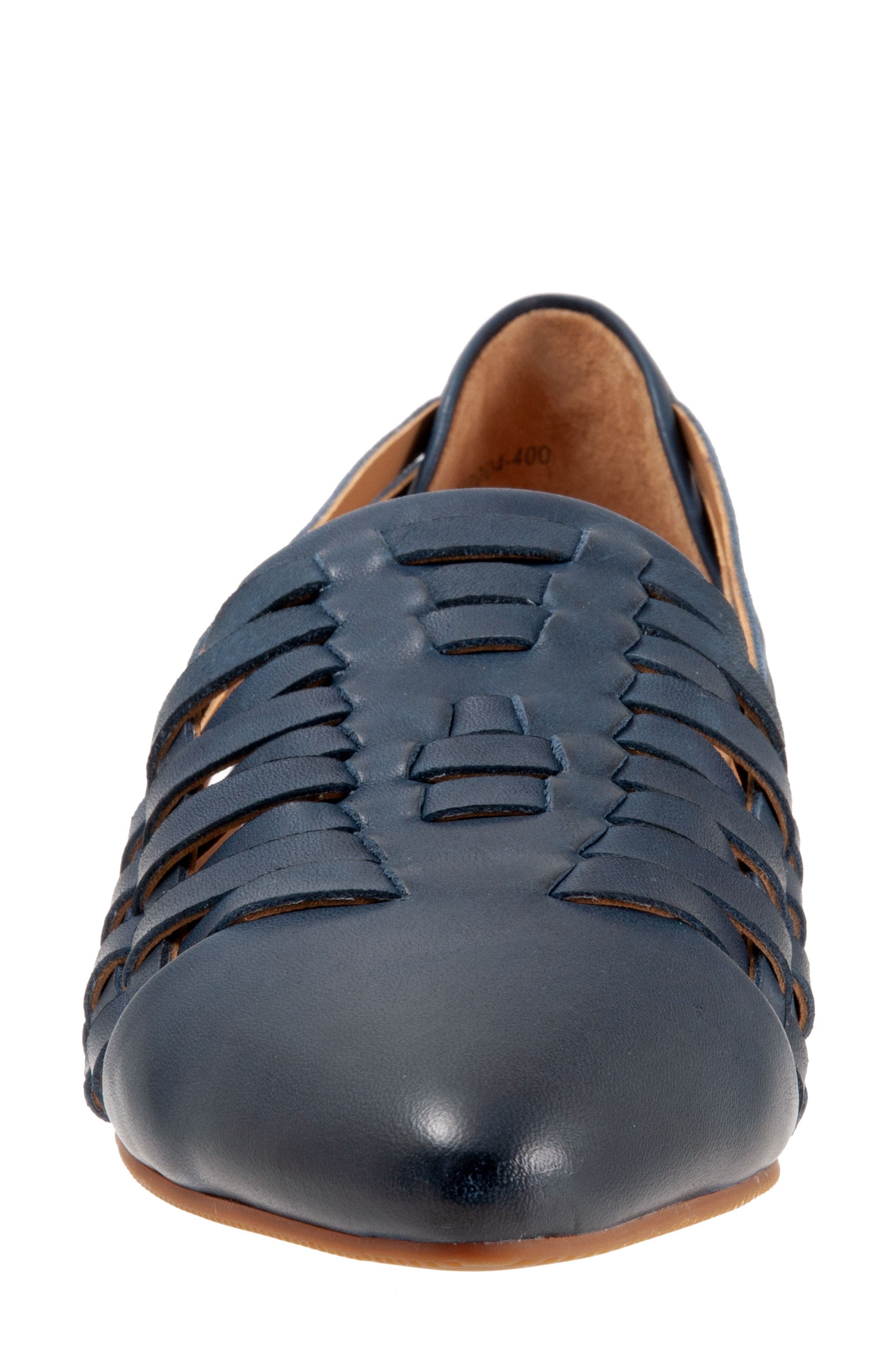Lola Flat, Alternate, color, NAVY LEATHER