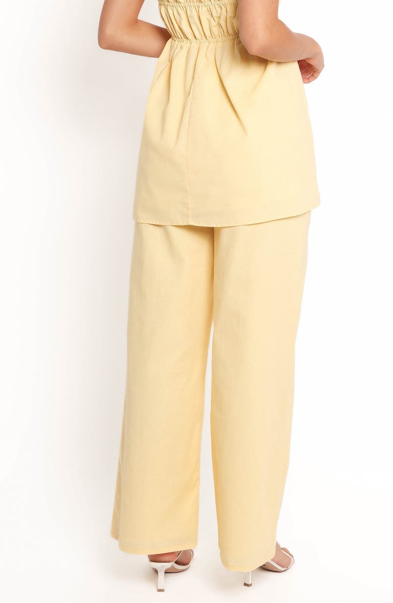 Petal & Pup Ember Strapless Cotton & Linen Tunic Top, Alternate, color, Butter Yellow