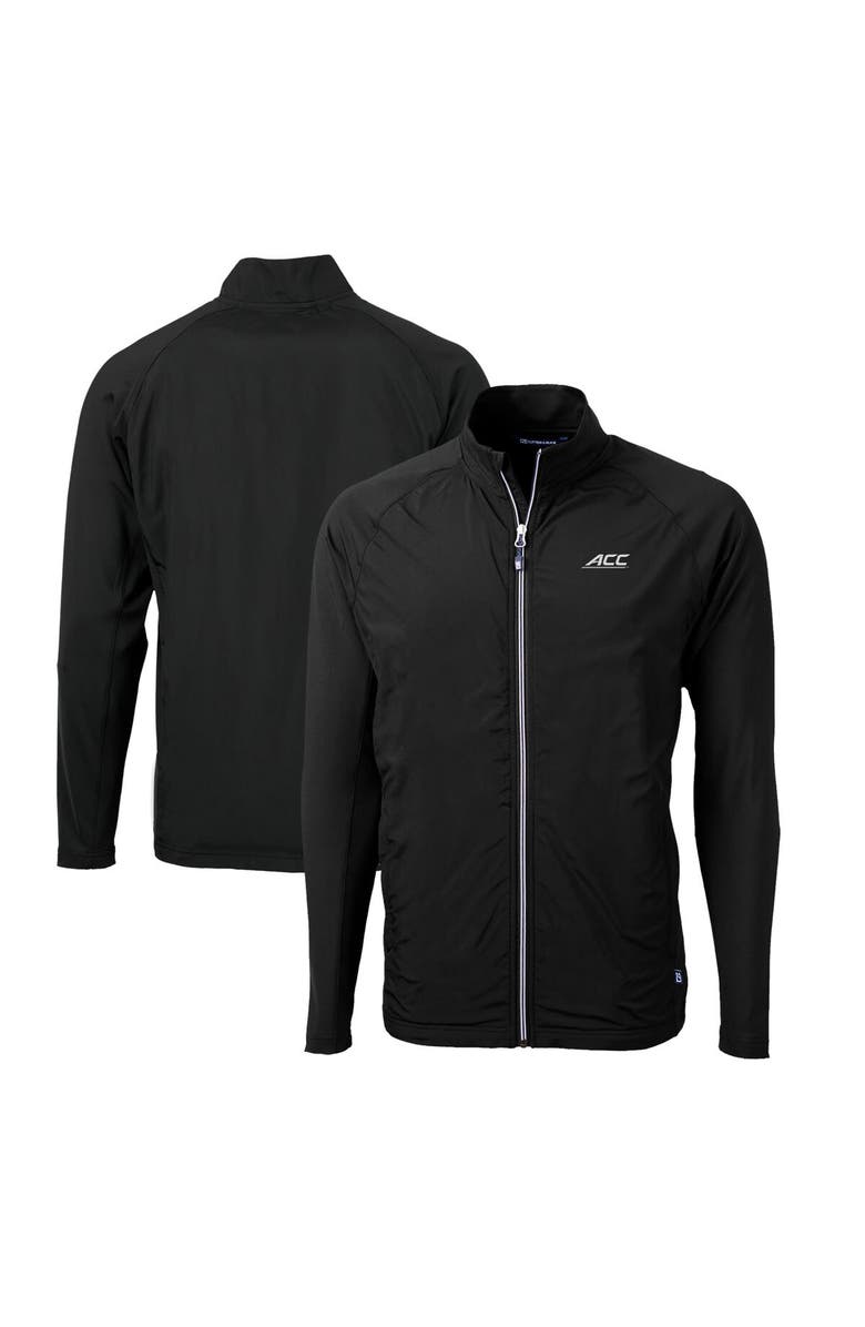 Cutter & Buck Men's Cutter & Buck  Black ACC Gear Adapt Eco Knit Hybrid Recycled Full-Zip Jacket, Main, color, 