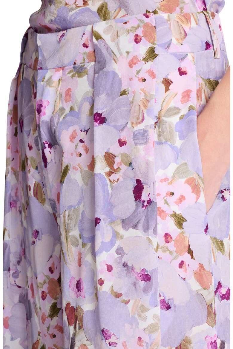 Printed Poppy Flower trousers, Alternate, color, multicolor