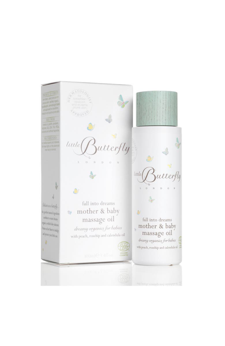Little Butterfly London Fall Into Dreams Mother & Baby Massage Oil 100ml, Main, color, Massage Oil 100Ml
