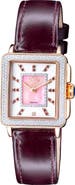 GV2 Padova Diamond Leather Strap Watch, 27mm x 30mm - 0.0116ct.