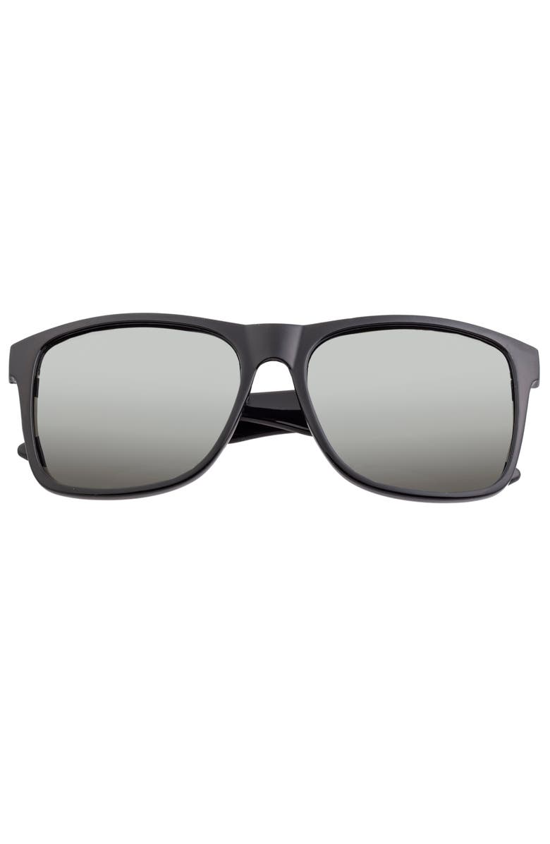 Sixty One Solaro Polarized Sunglasses, Alternate, color, Black/Silver