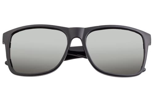 Sixty One Solaro Polarized Sunglasses In Black/silver