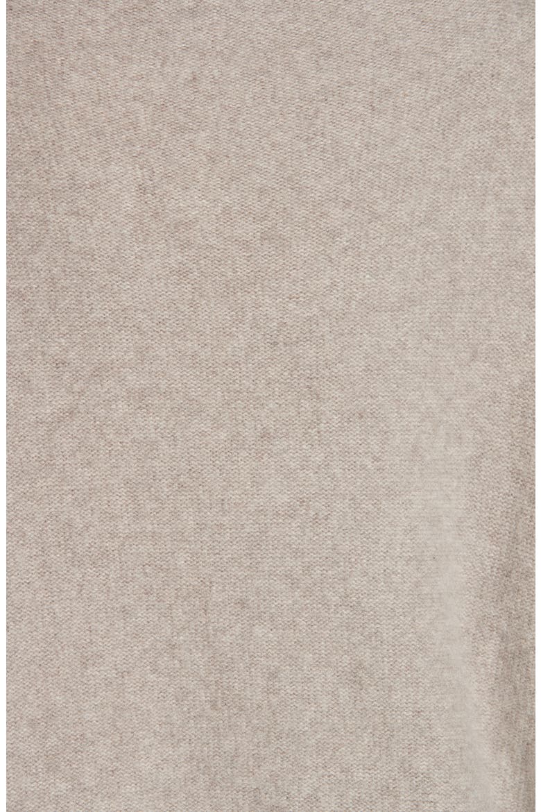 Funnel Neck Cashmere Sweater, Alternate, color, HEATHER TAUPE