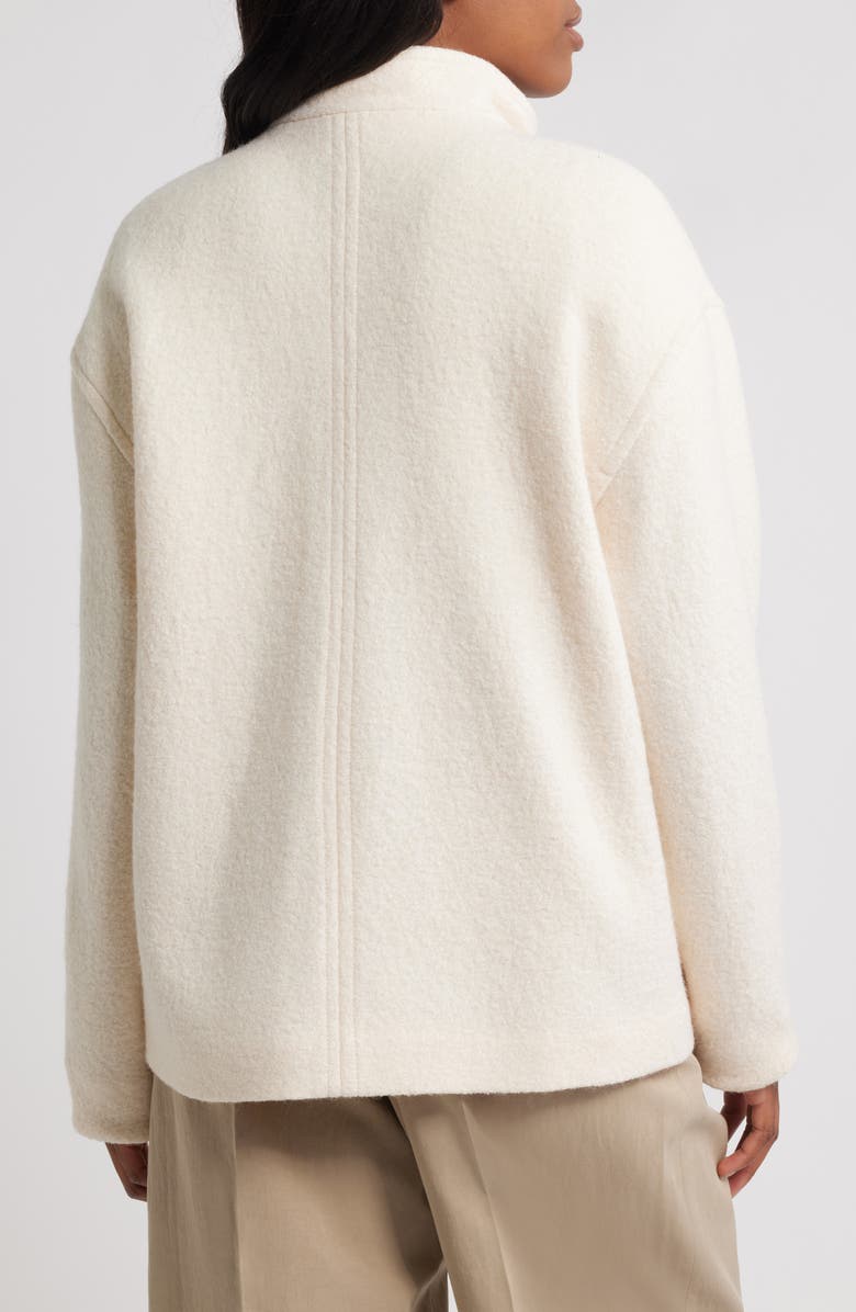 MANGO High Collar Wool Blend Jacket, Alternate, color, 