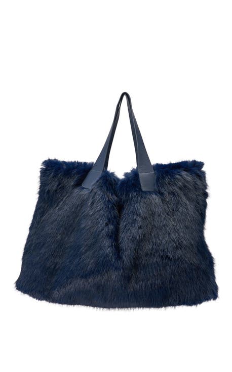 Azalea Wang Confidante Faux Fur Handbag