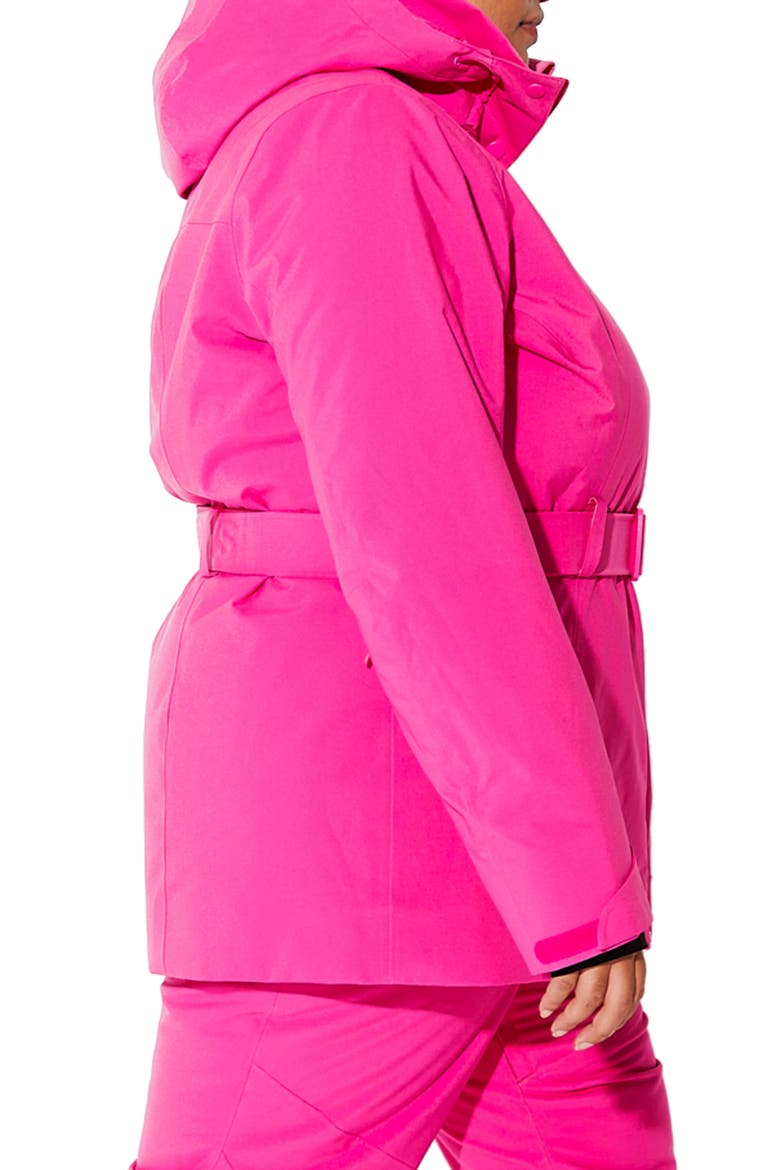 Aston Belted Ski Jacket, Alternate, color, ALPENGLOW