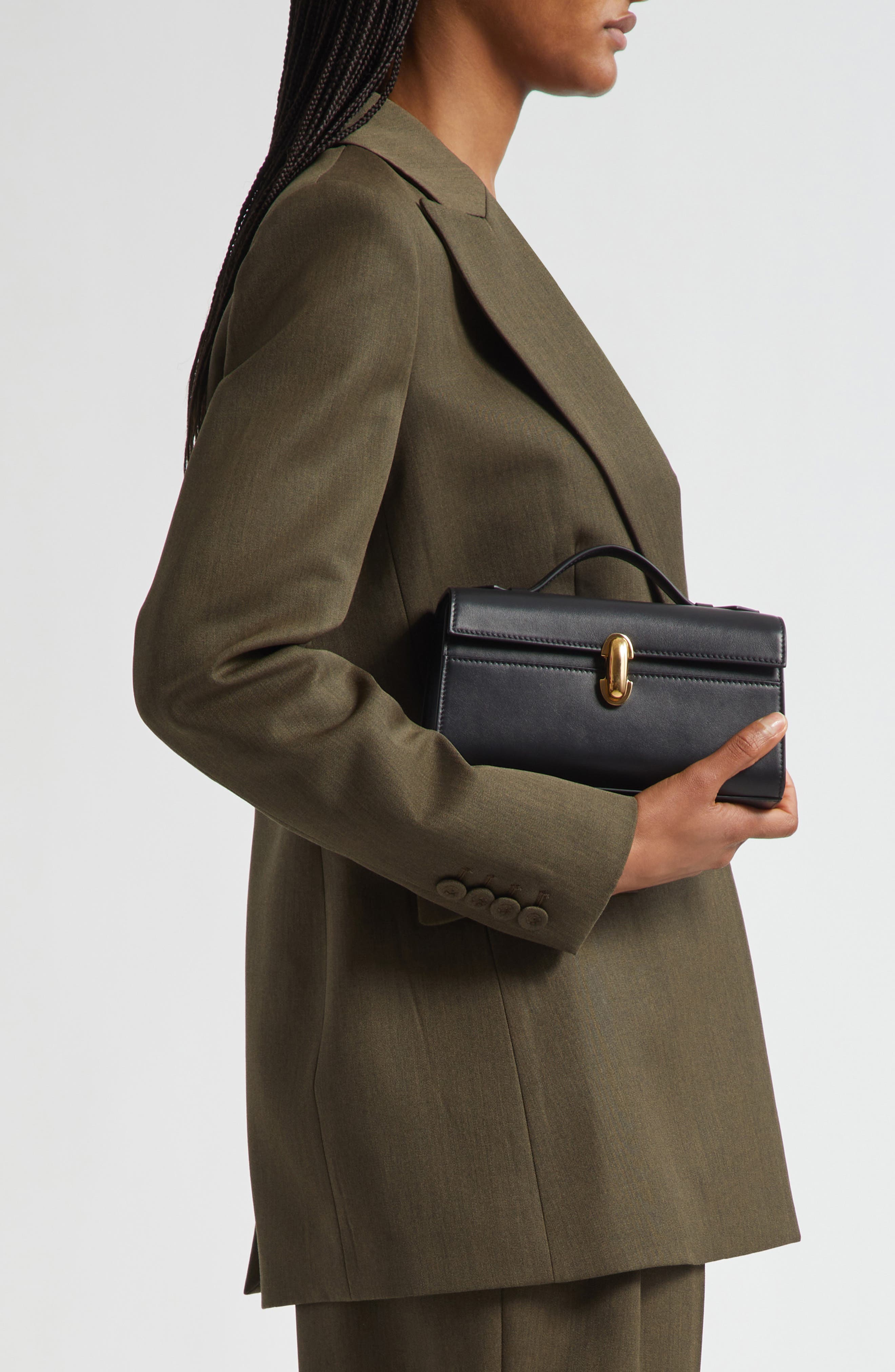 SAVETTE Symmetry Pochette Leather Top Handle Bag, Alternate, color, 