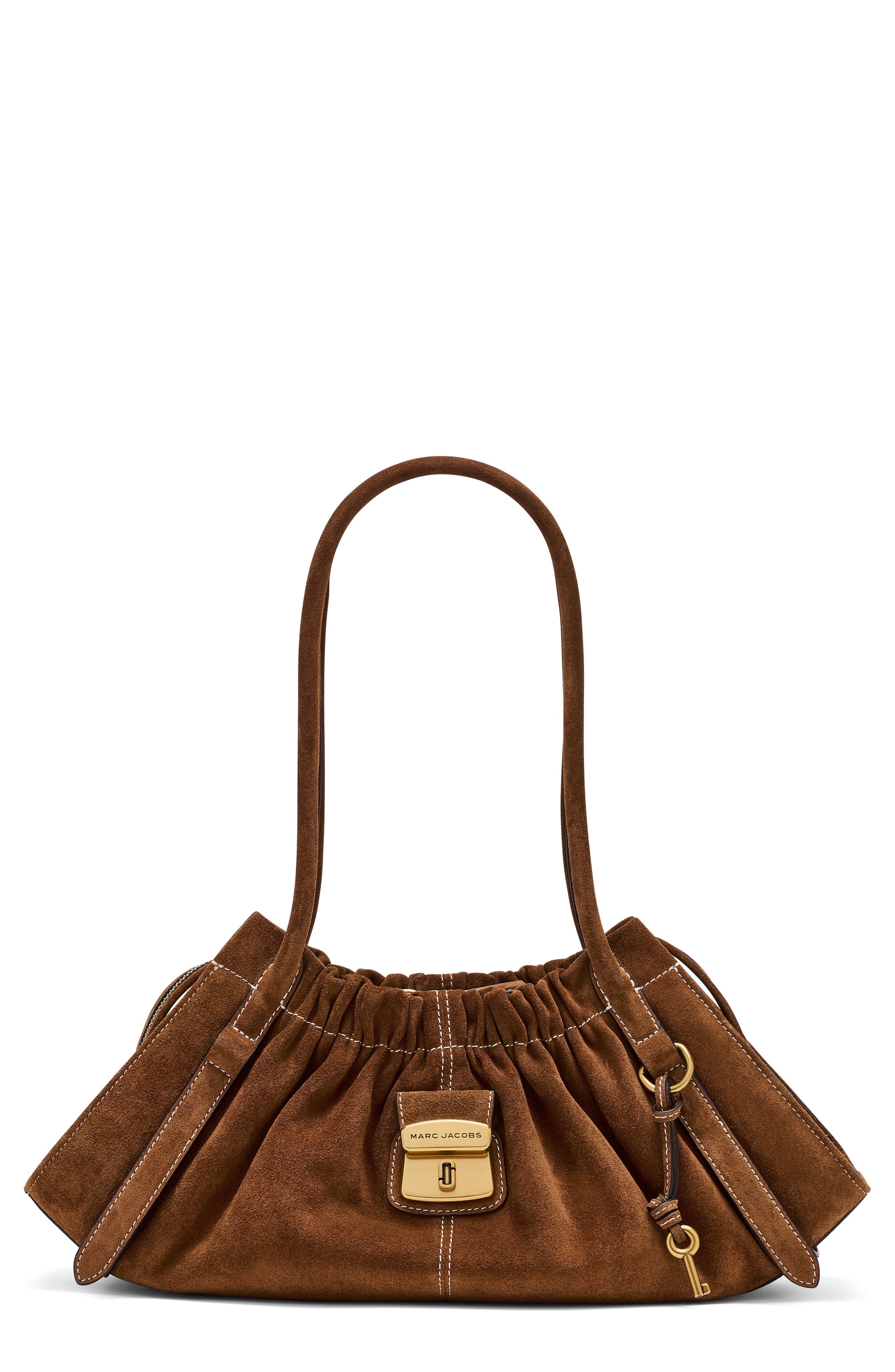 Marc Jacobs The Suede Cristina Small Satchel, Main, color, 