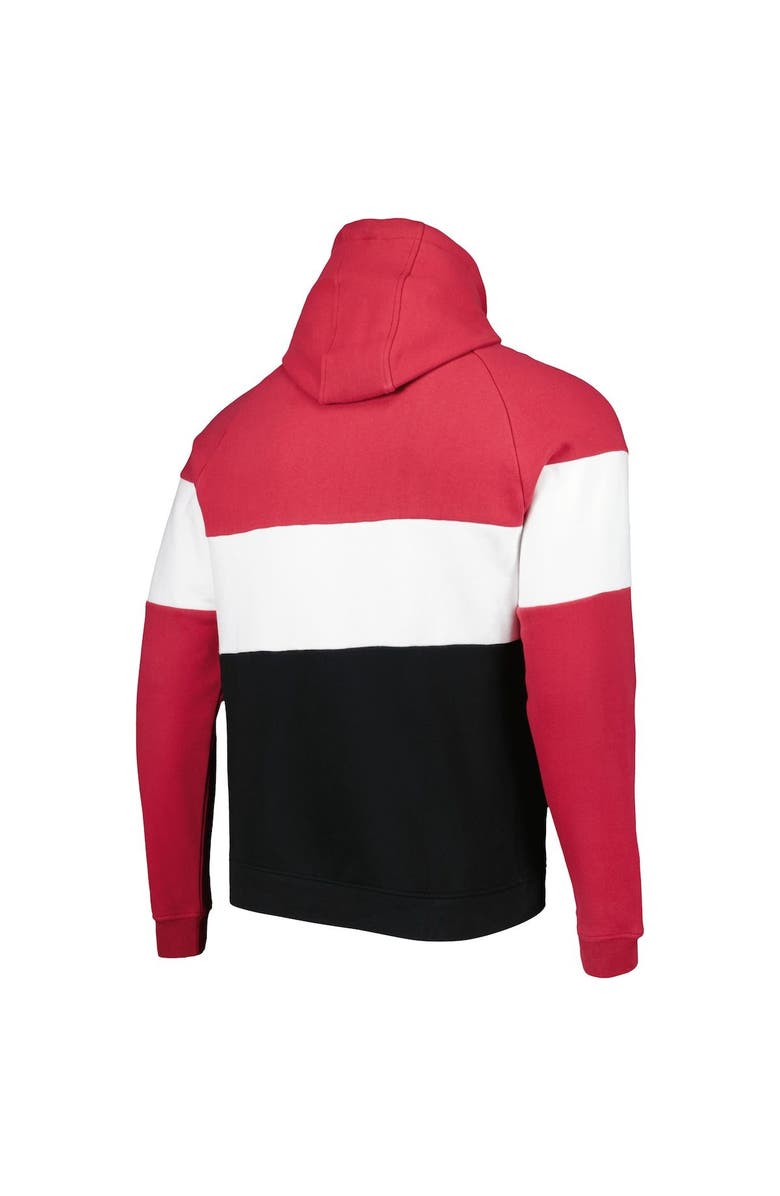 New Era Men's New Era Black/Cardinal Arizona Cardinals Colorblock Current Pullover Hoodie, Alternate, color, Black