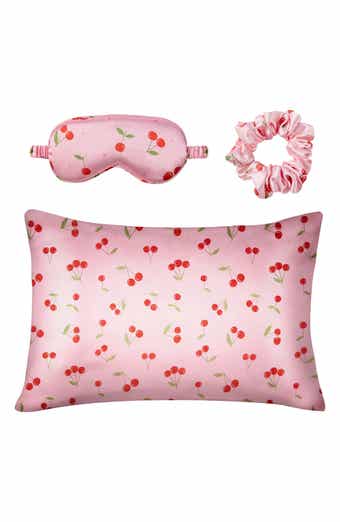 Satin Eye Mask, Scrunchie & Pillowcase Set