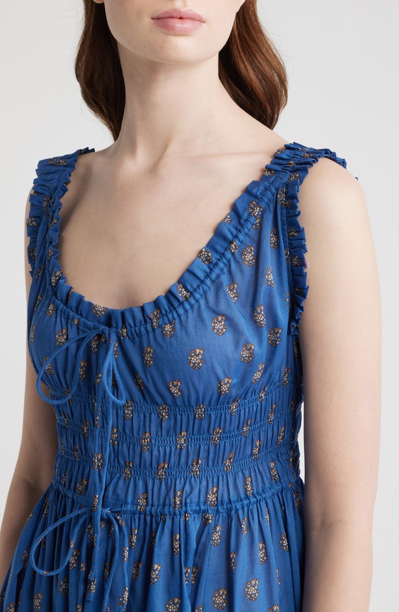 DÔEN Emmaretta Sleeveless Tie Waist Maxi Dress, Alternate, color, Eartha Paisley