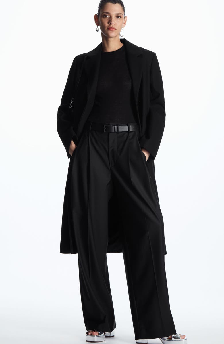 COS Slim Fit Wool Top, Alternate, color,