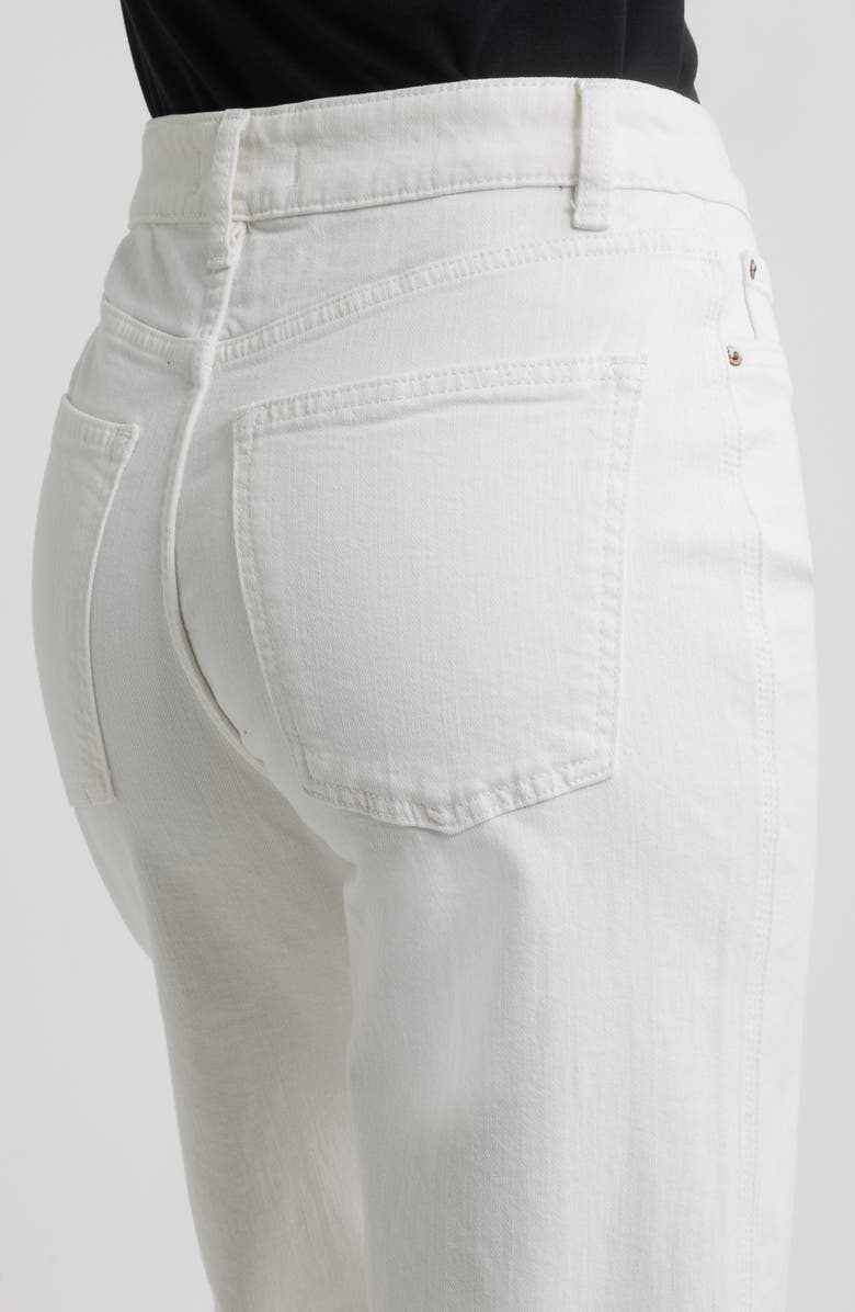 WARP+WEFT ICN High Waist Crop Wide Leg Jeans, Alternate, color, Optic