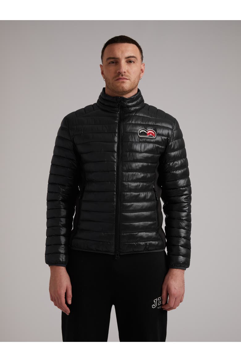 Sport L1Te Funnel Neck Jacket, Main, color, BLACK