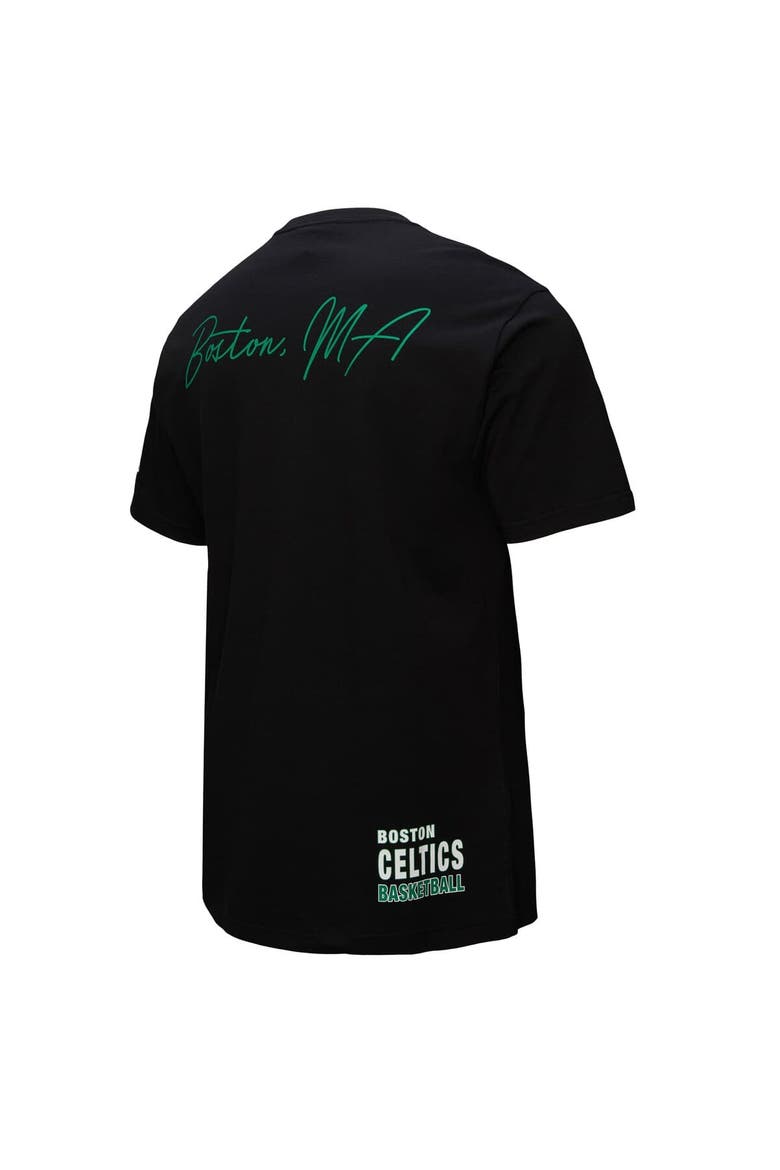 Men's Black Boston Celtics Black Out Collection Vintage Premium T-Shirt, Alternate, color, Black