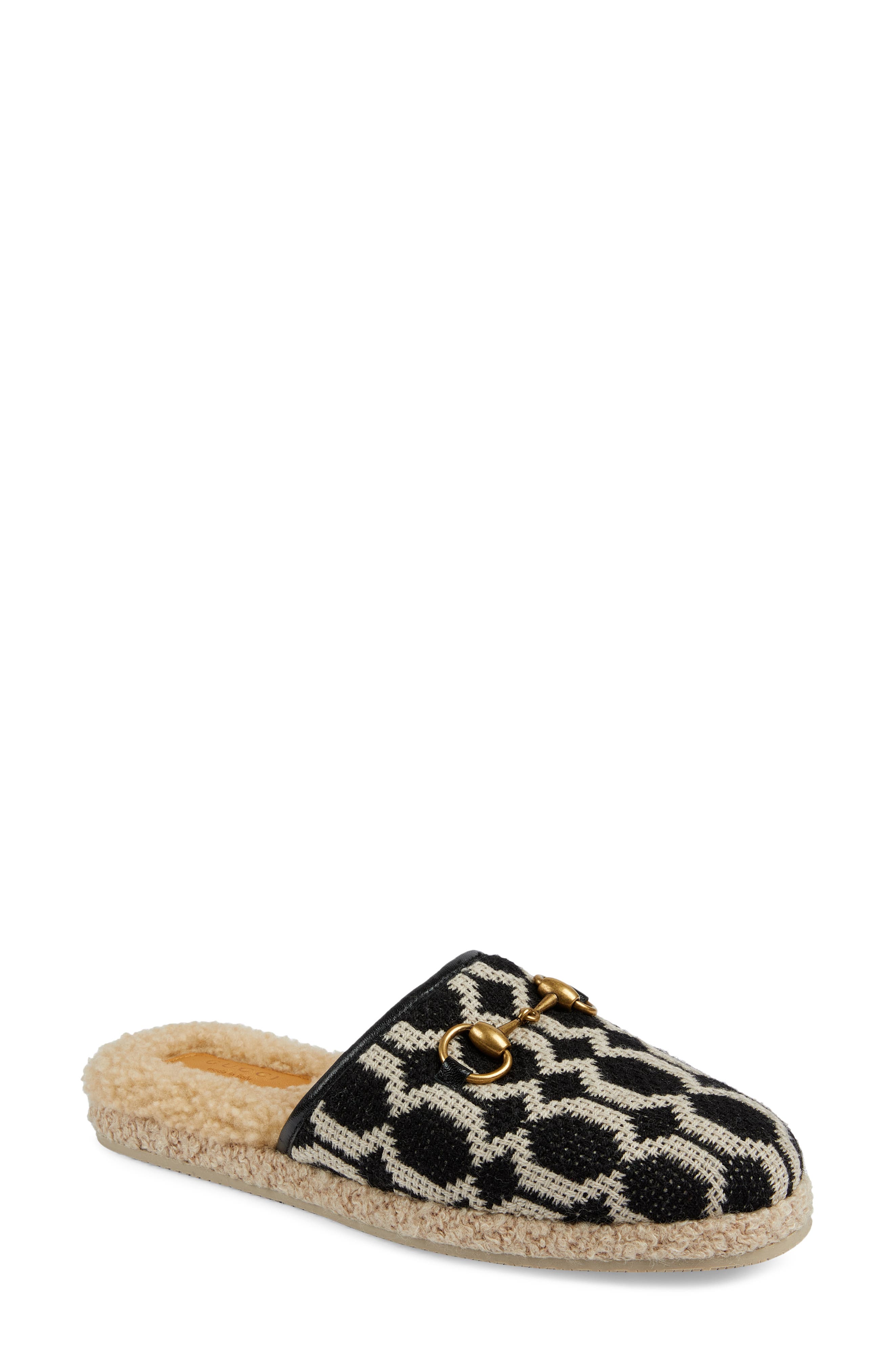 Gucci Fria Genuine Shearling Lined Mule, Main, color, 