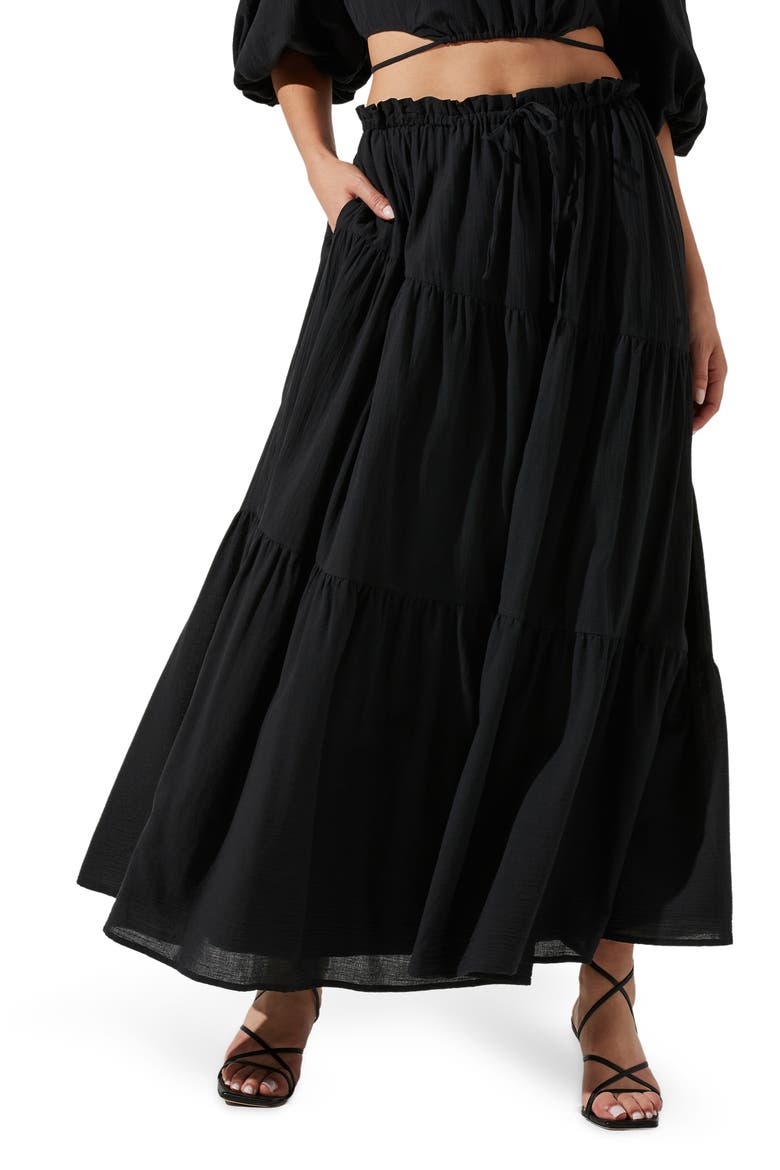 the Label Balboa Skirt, Main, color, BLACK