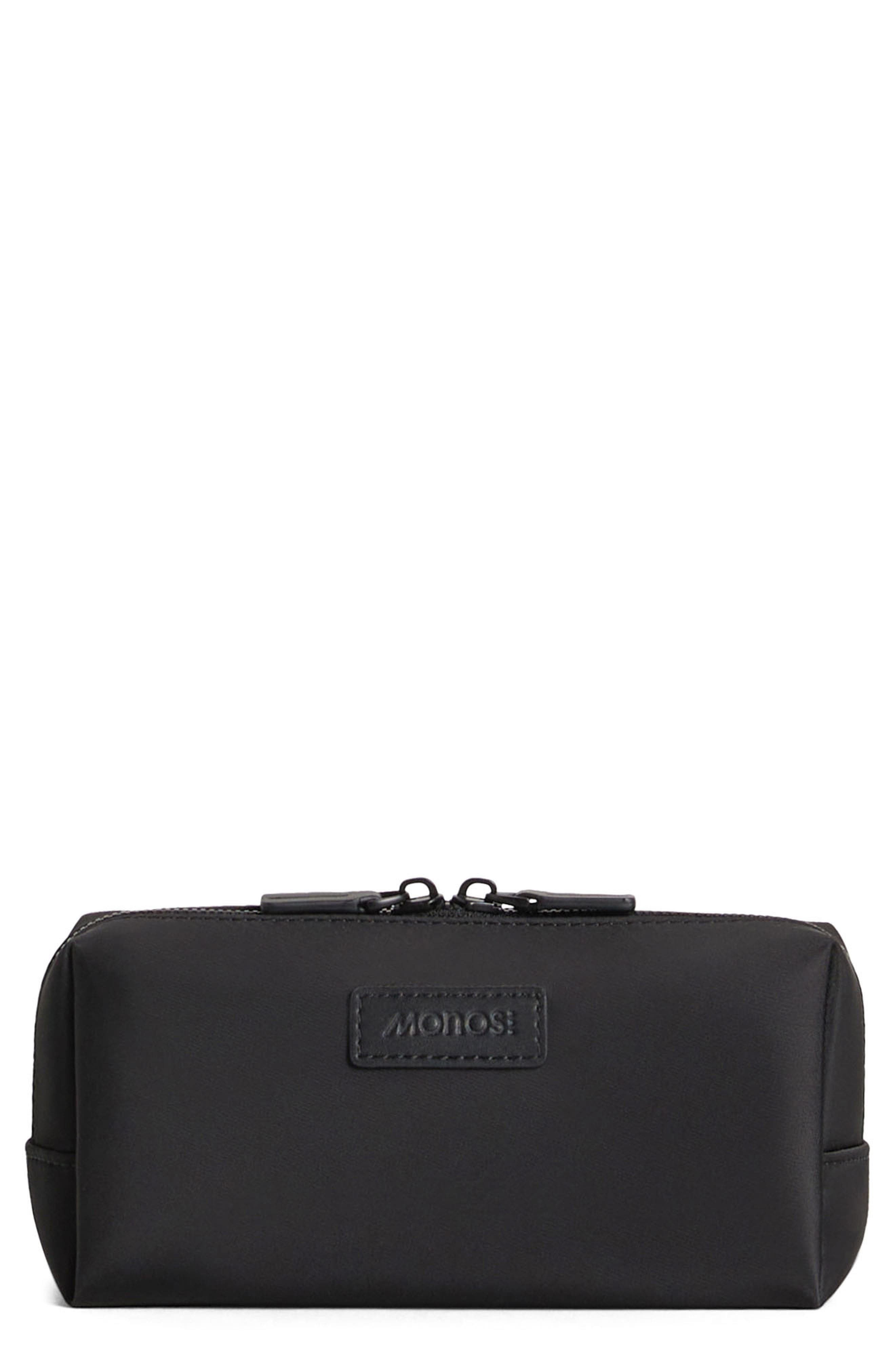 Monos Small Metro Toiletry Case, Main, color, Carbon Black