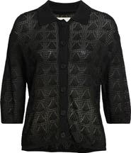 LOULOU DE SAISON Siani 3D Shell Knit Cardigan