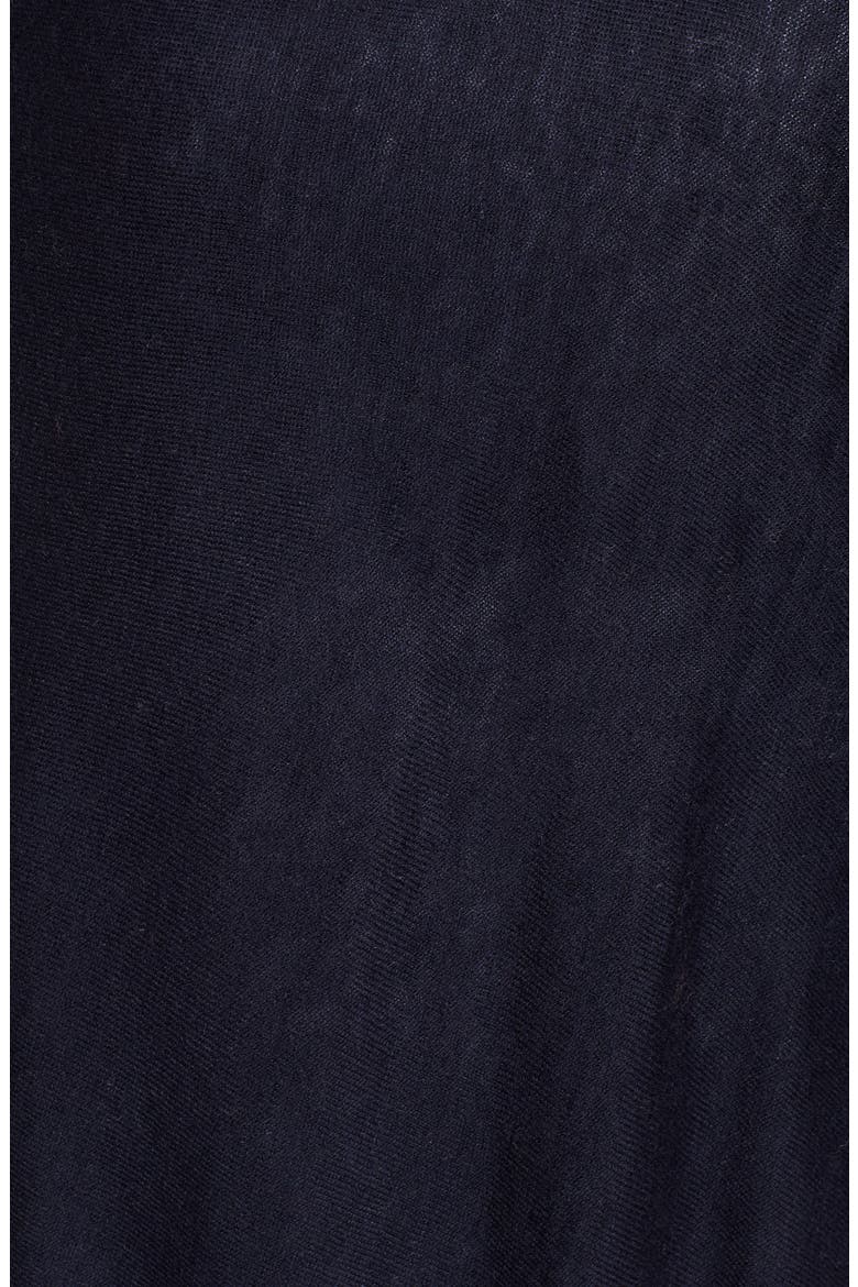 Border Stripe Ruana, Alternate, color, ECHO NAVY