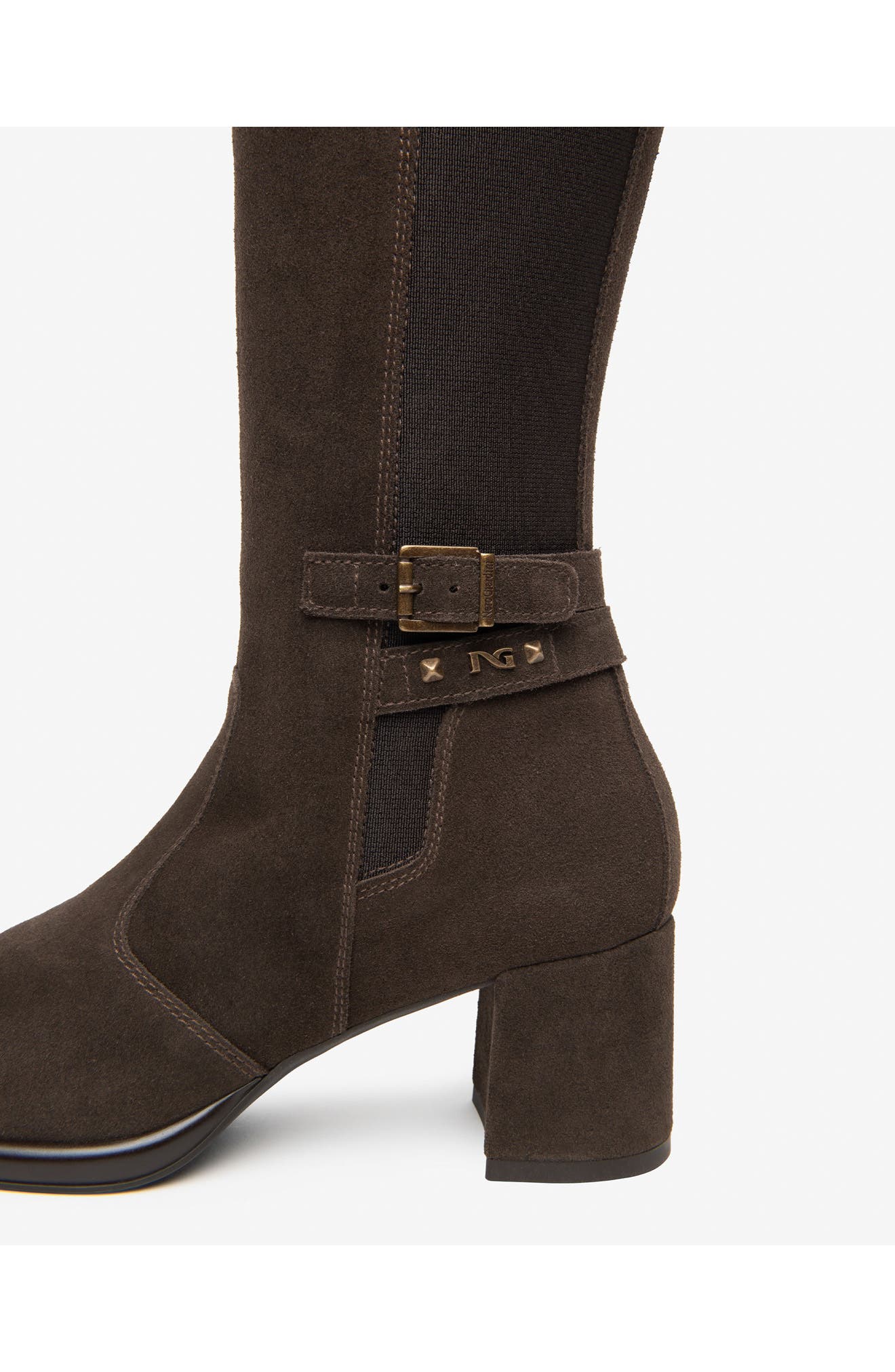 Stretch Knee High Boot, Alternate, color, CHOCOLATE