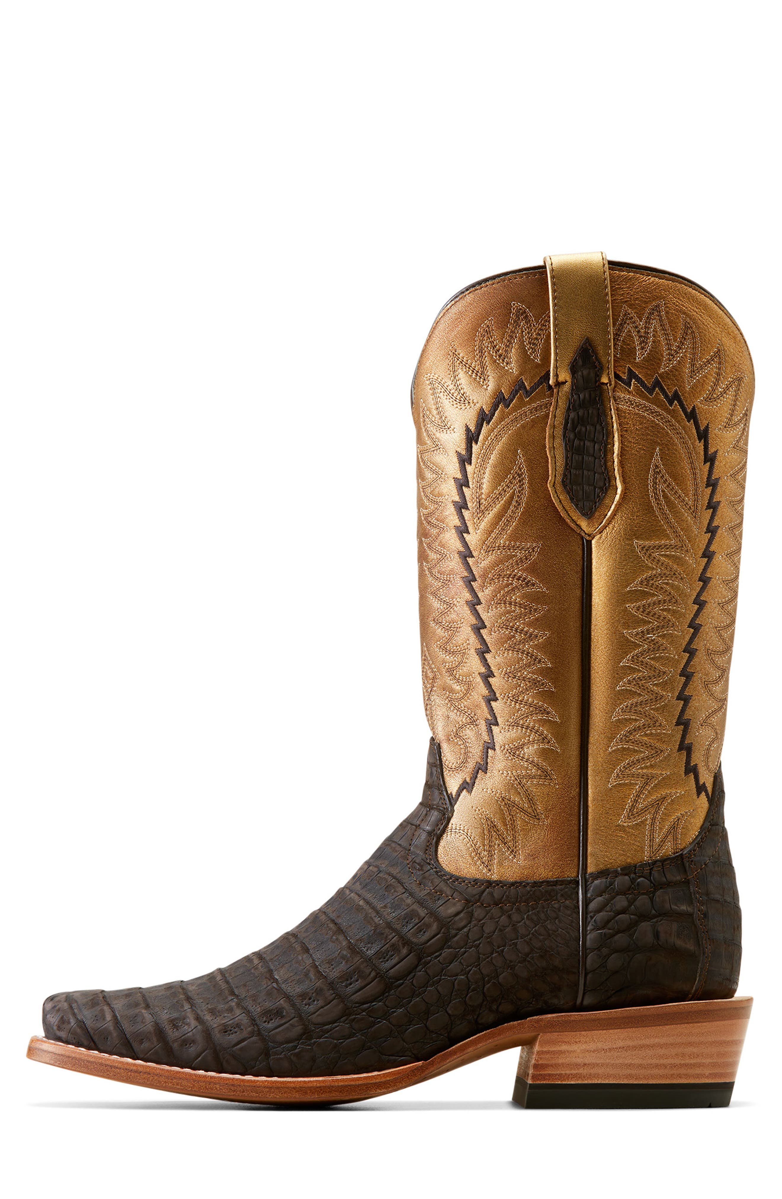 Ariat Futurity Finalist Genuine Caiman Leather Boot, Alternate, color, 