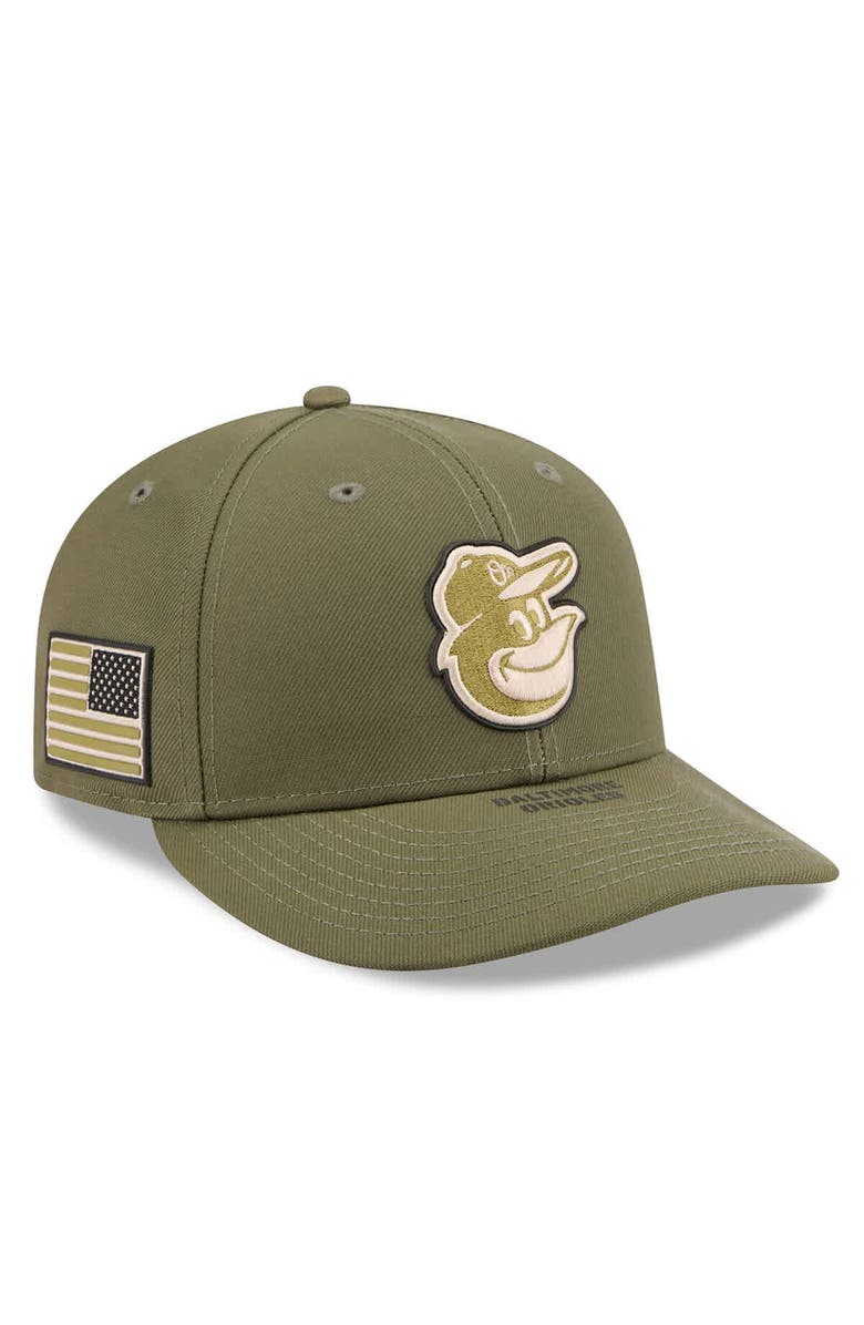 New Era Men's New Era  Olive Baltimore Orioles 2026 Armed Forces Day Low Profile 59FIFTY Fitted Hat, Main, color, Olive