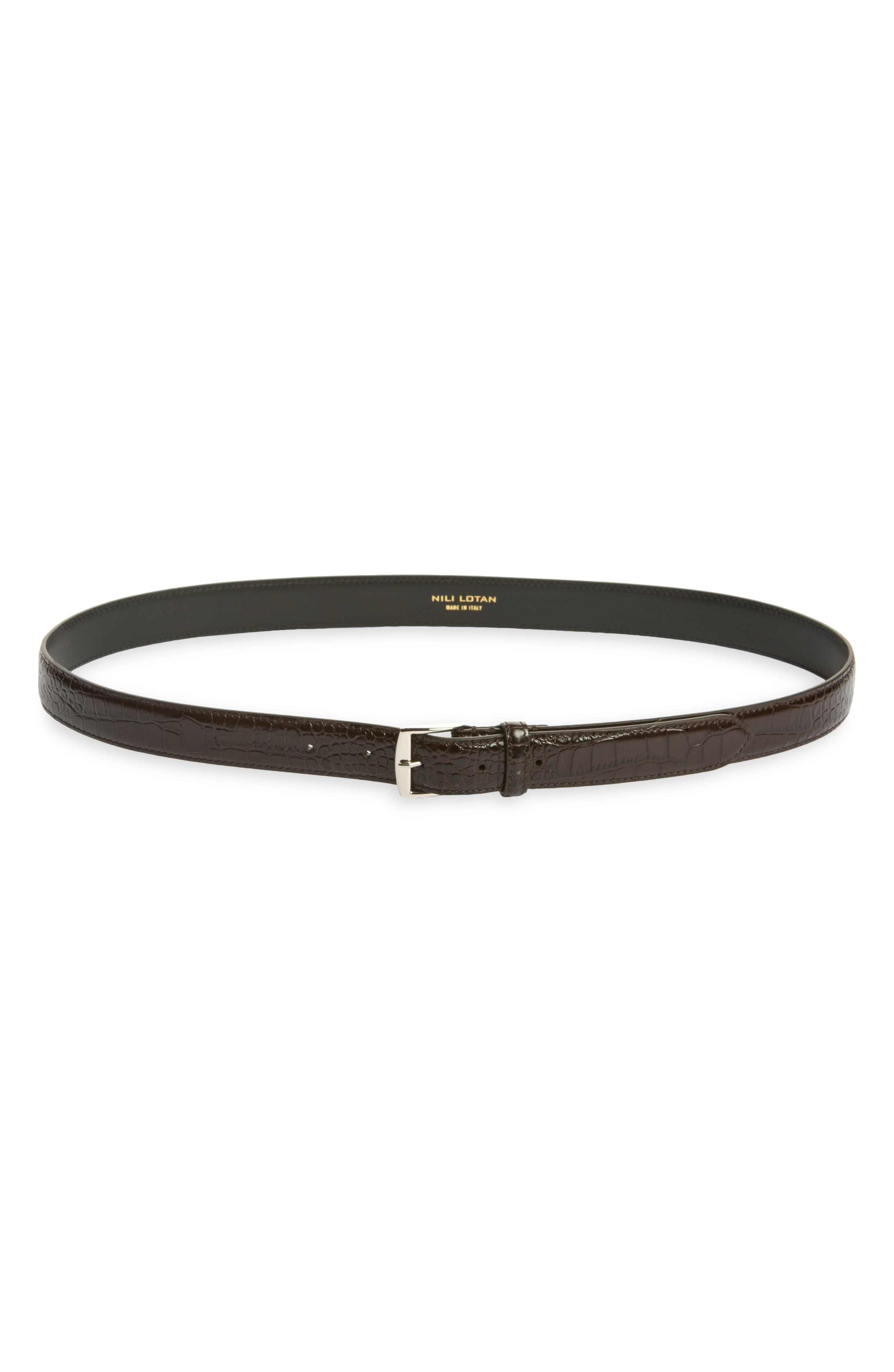 selected BURGUNDY W/ SILVER BUCKLE