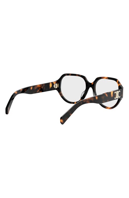 Celine Triomphe 56mm Geometric Eyeglasses In Multi