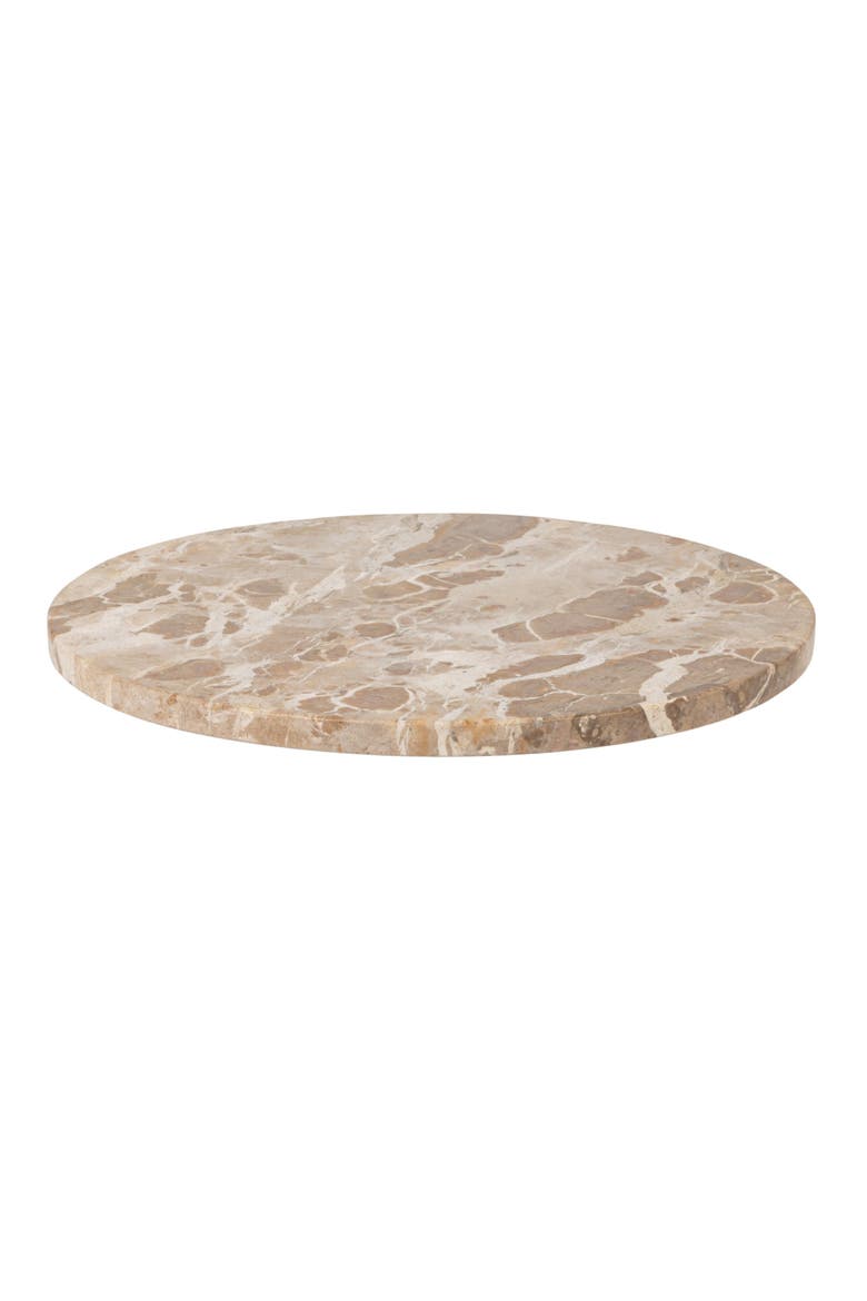Scandinavian Round Marble Lazy Susan, Main, color, Multicolor