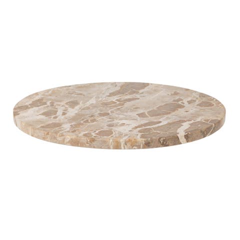 Scandinavian Round Marble Lazy Susan