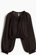 H&M Balloon-sleeved Blouse