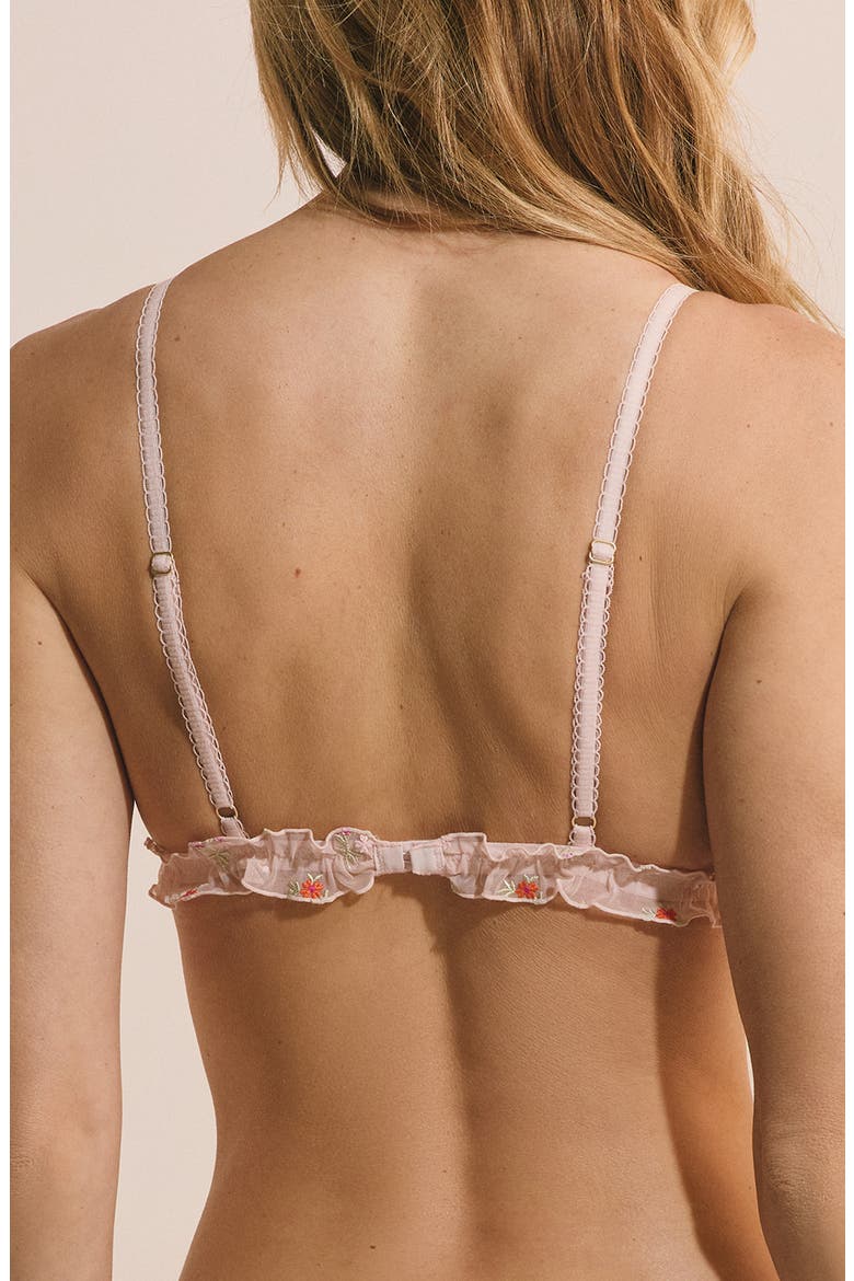Freesia Wireless Triangle Bra, Alternate, color, IMP FOND ROSE