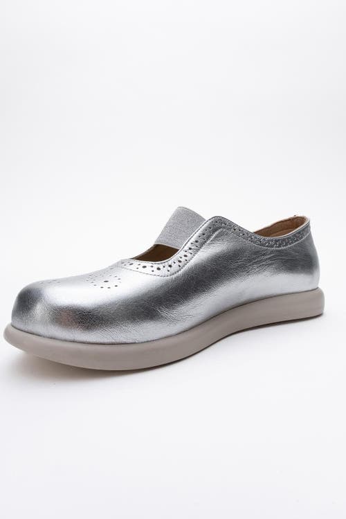 Forever & Always Shoes Chelle Elastic Leather Flat