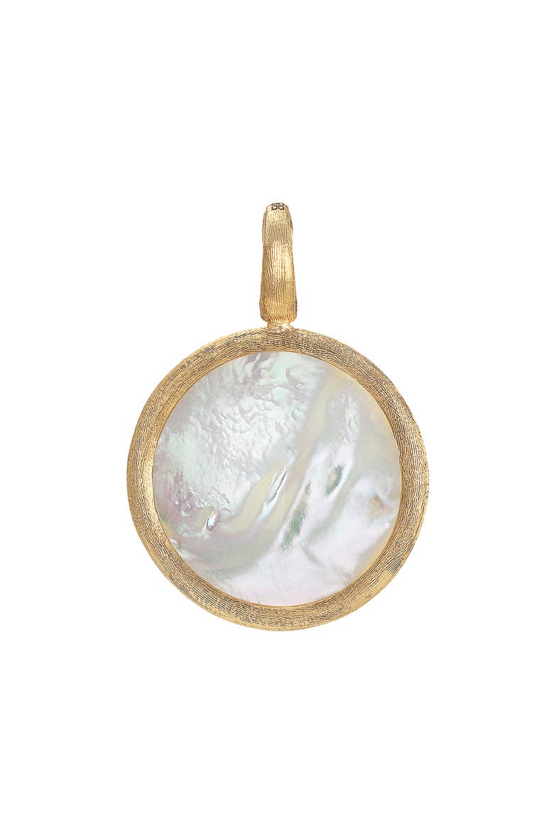Jaipur 18K Gold Medium Mother-of-Pearl Pendant, Main, color, GOLD/ PEARL