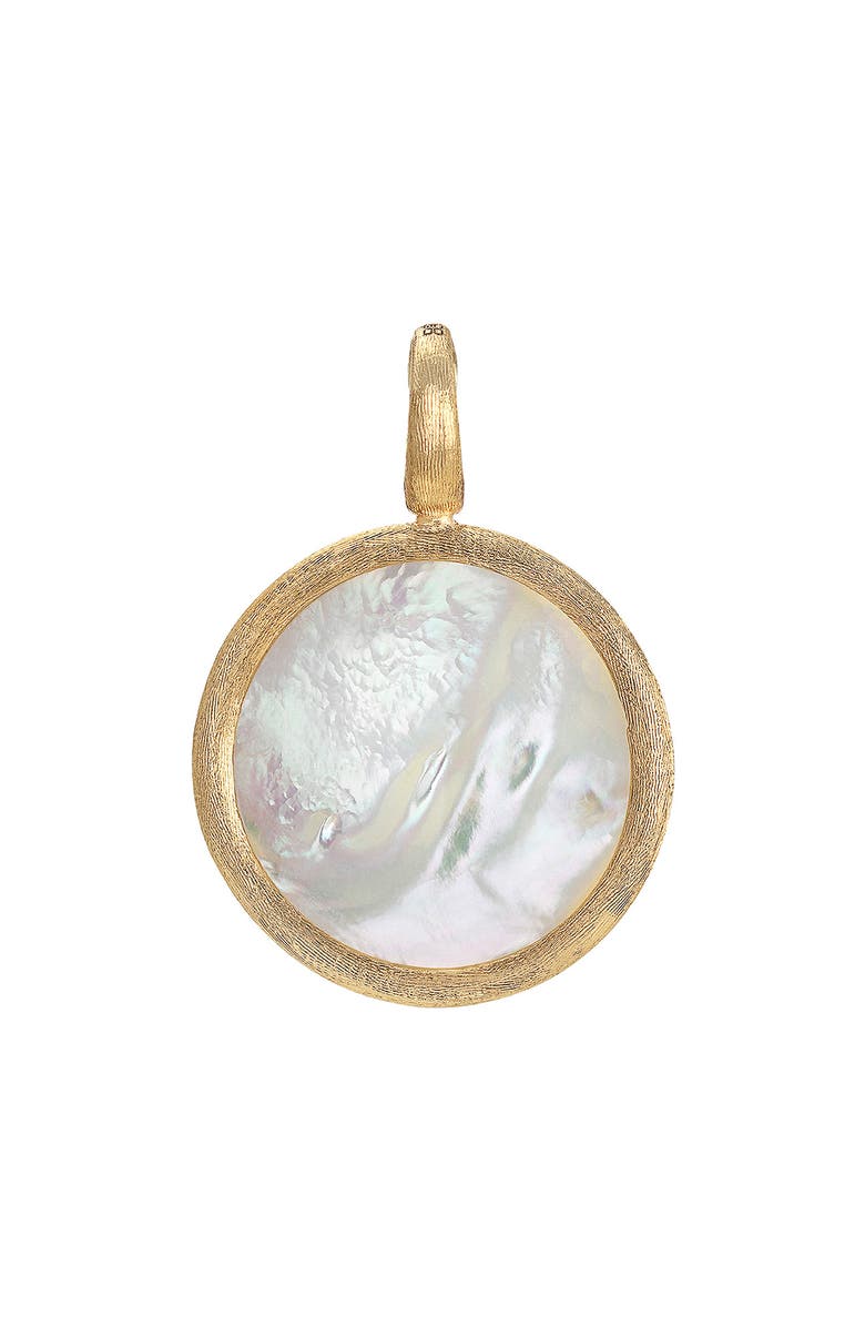Marco Bicego Jaipur 18K Gold Medium Mother-of-Pearl Pendant, Main, color, Gold/ Pearl