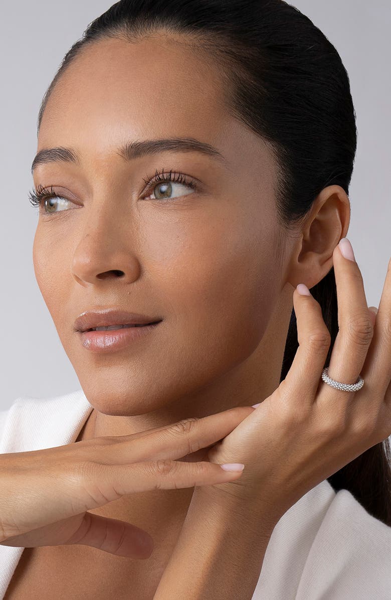 LAGOS Caviar Stacking Ring, Alternate, color, Silver