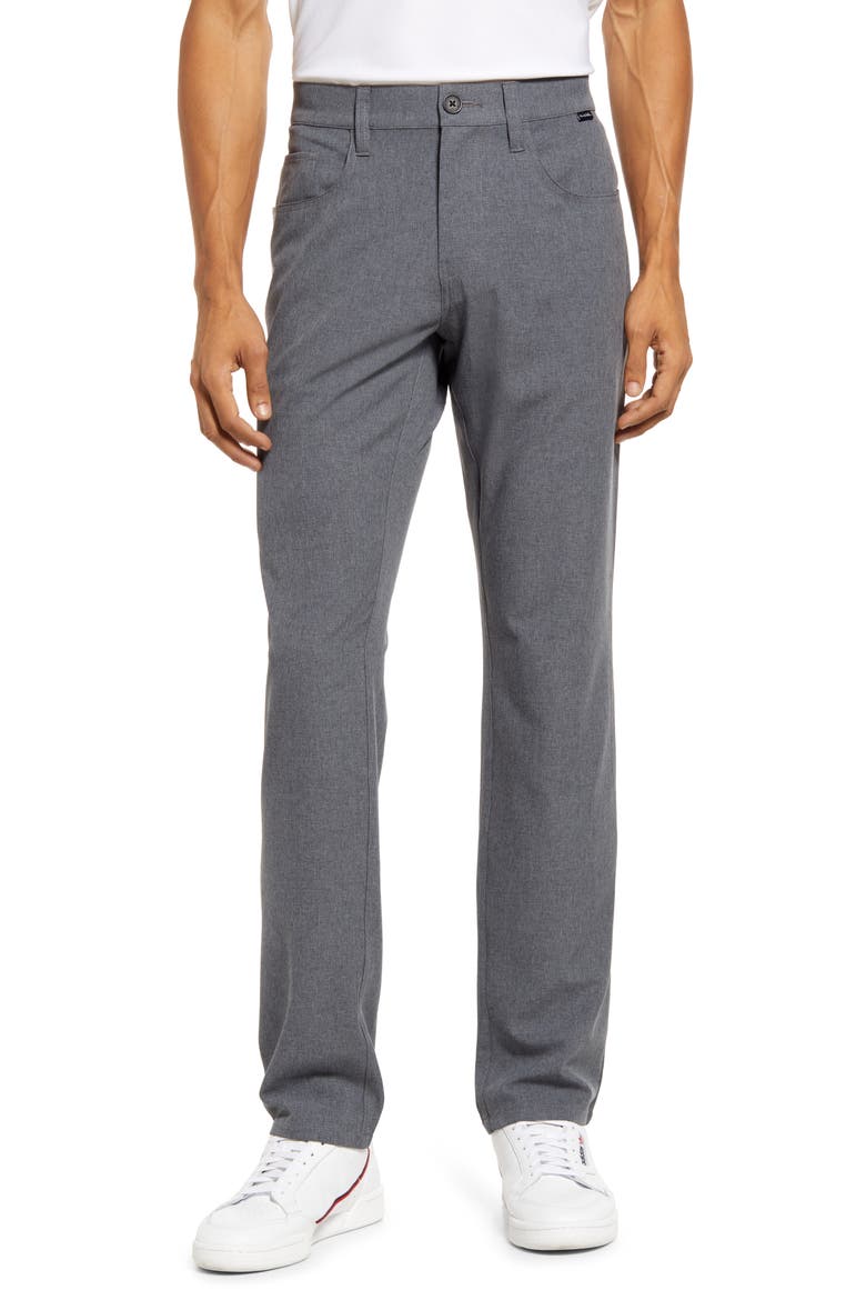 Open to Close Performance Pants, Main, color, HEATHER DARK GREY