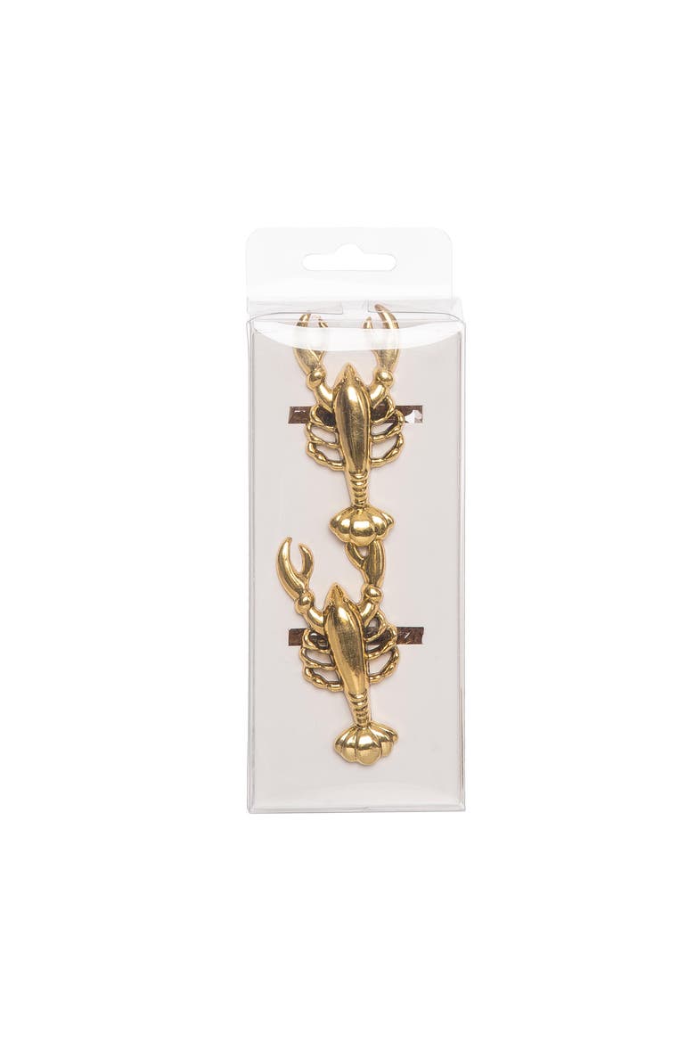 Gold Lobster Napkin Rings, Set of 4, Alternate, color, Gold