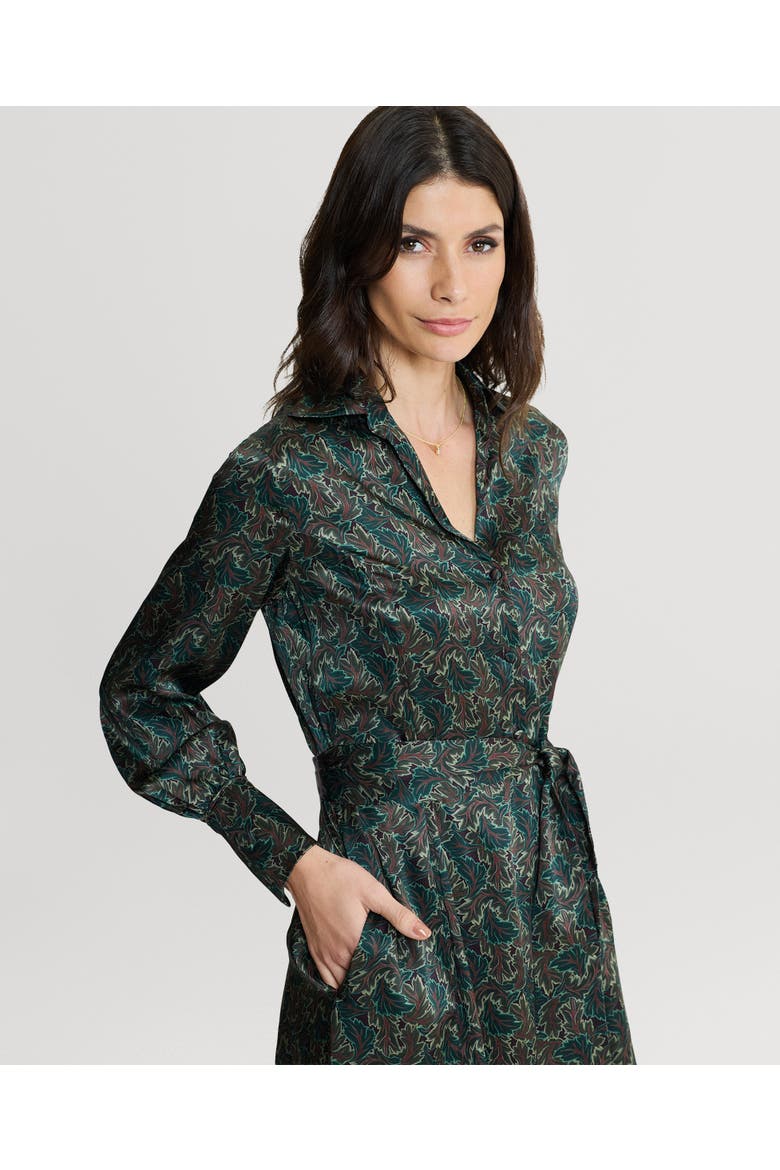 Hawthorn Shirt Dress, Alternate, color, Burgundy/Green