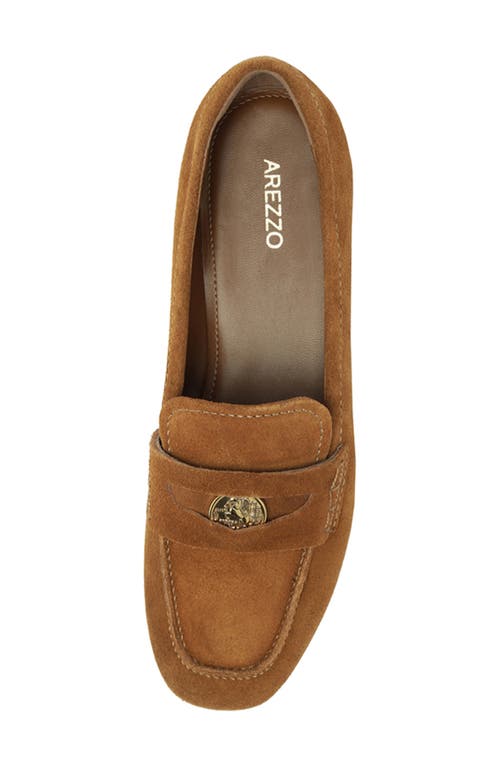 Arezzo Logan Penny Loafer In Brown
