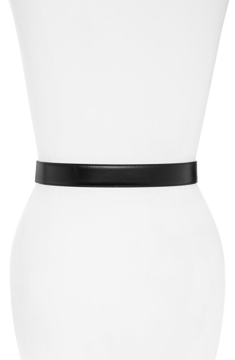 Dolce&Gabbana Devotion Logo Heart Buckle Leather Belt, Alternate, color, 