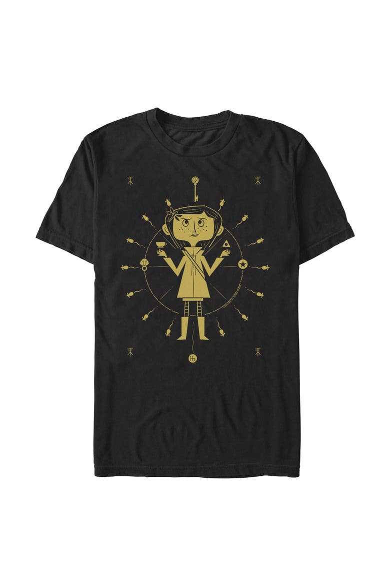 Men's Divine Symbols Short Sleeve T-Shirt, Main, color, Black