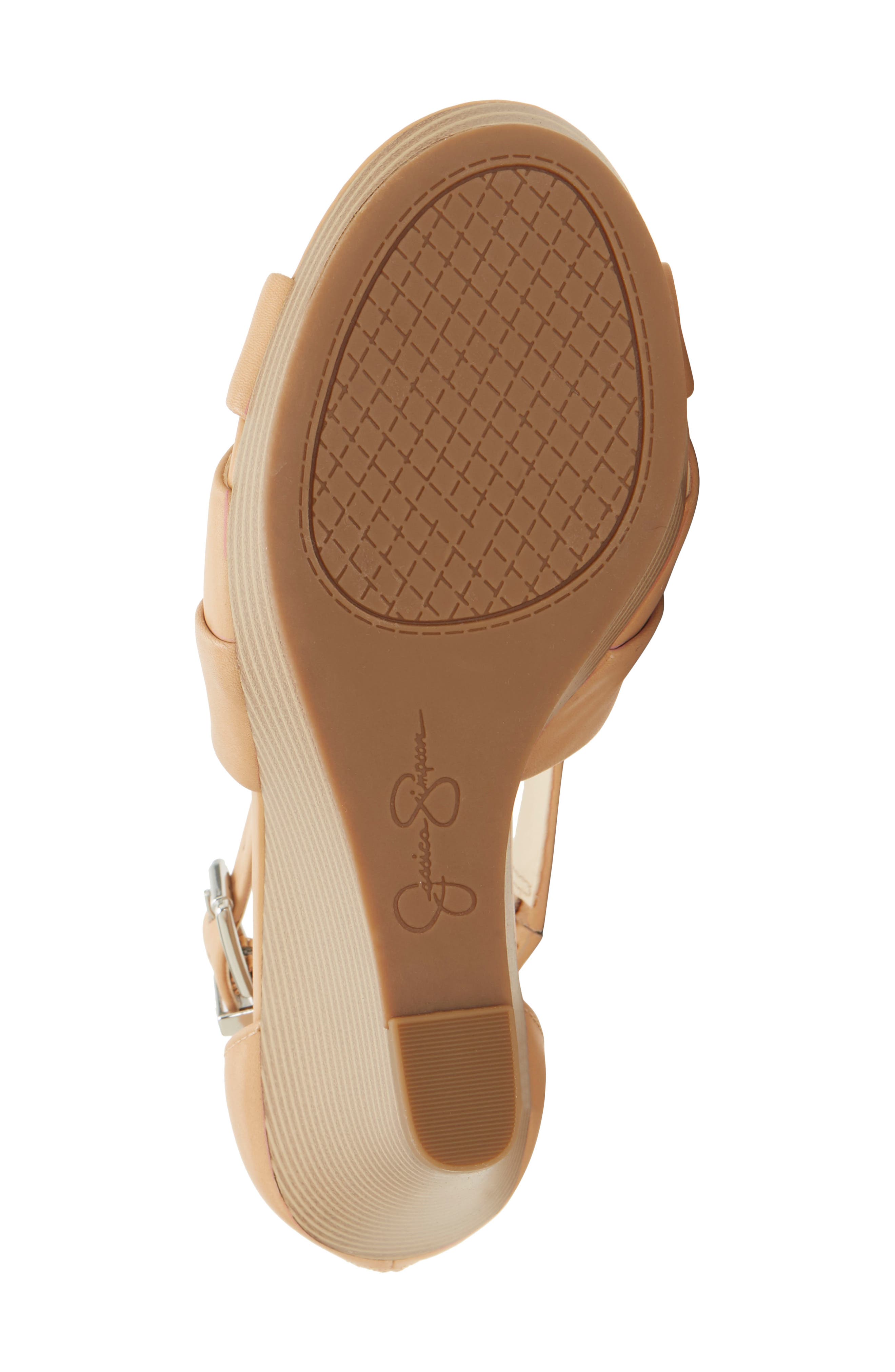 Jakayla Wedge Sandal, Alternate, color, BUFF