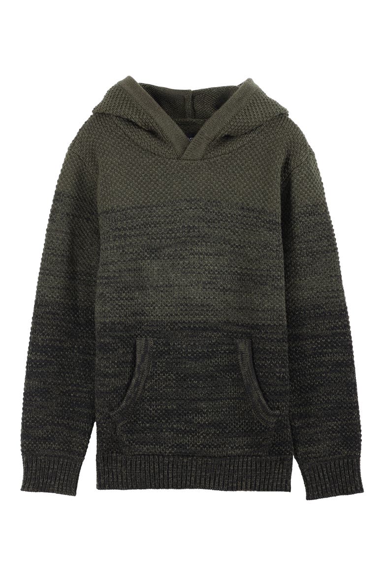 Kids' Colorblock Hoodie, Main, color, OLIVE