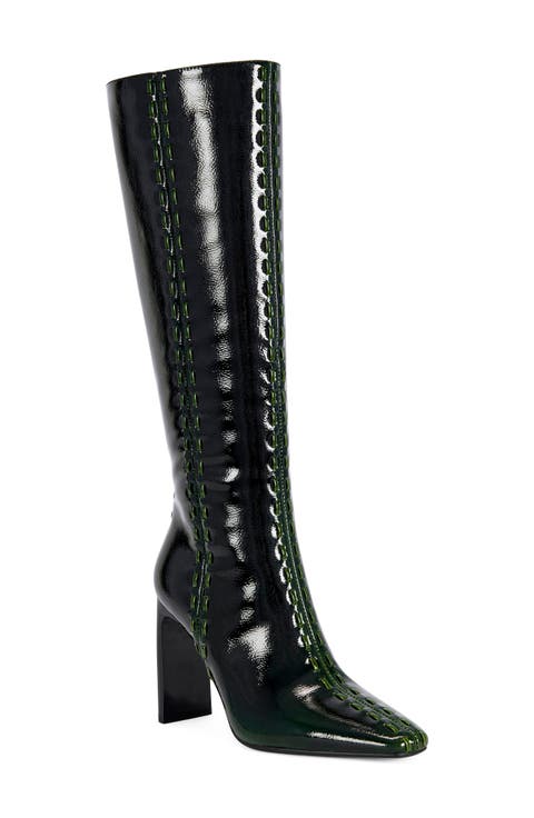 Jexa Faux Leather Knee High Boot